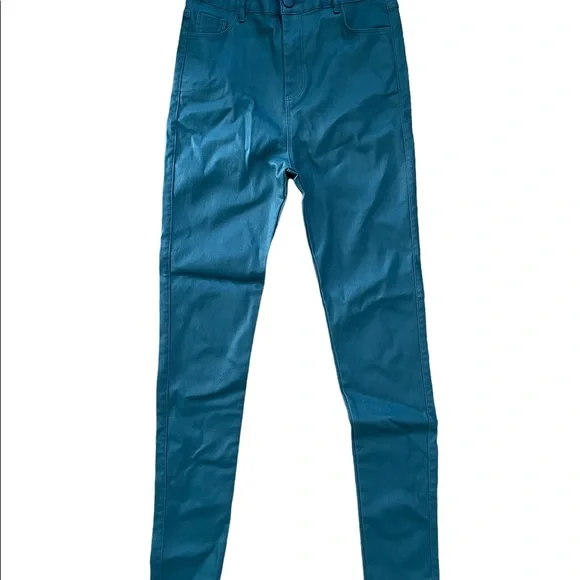 Faux leather green pants - Picture 2 of 4